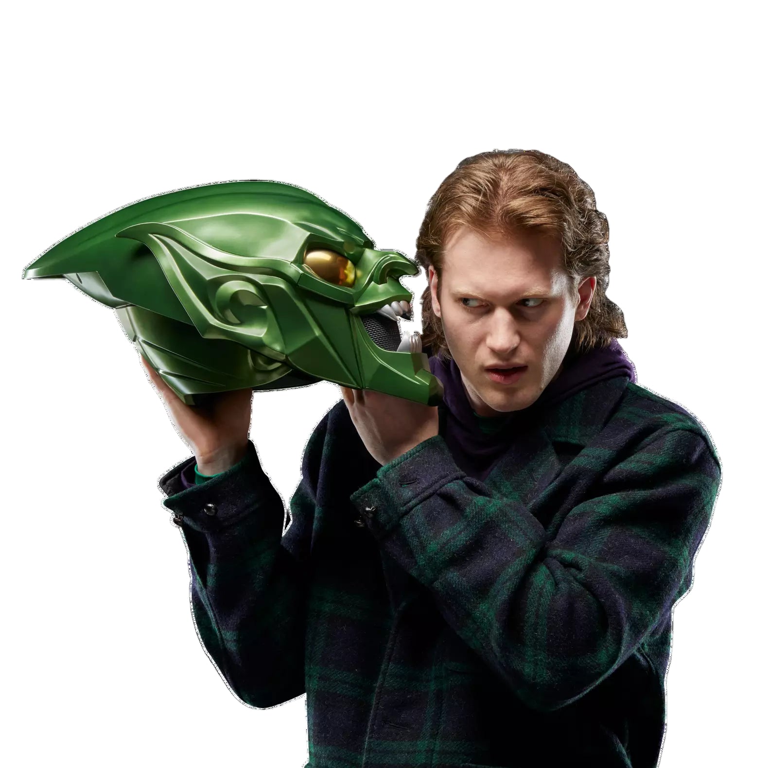 Marvel Legends Series Spider-Man: No Way Home Green Goblin Premium Roleplay Helmet - Ginga Toys