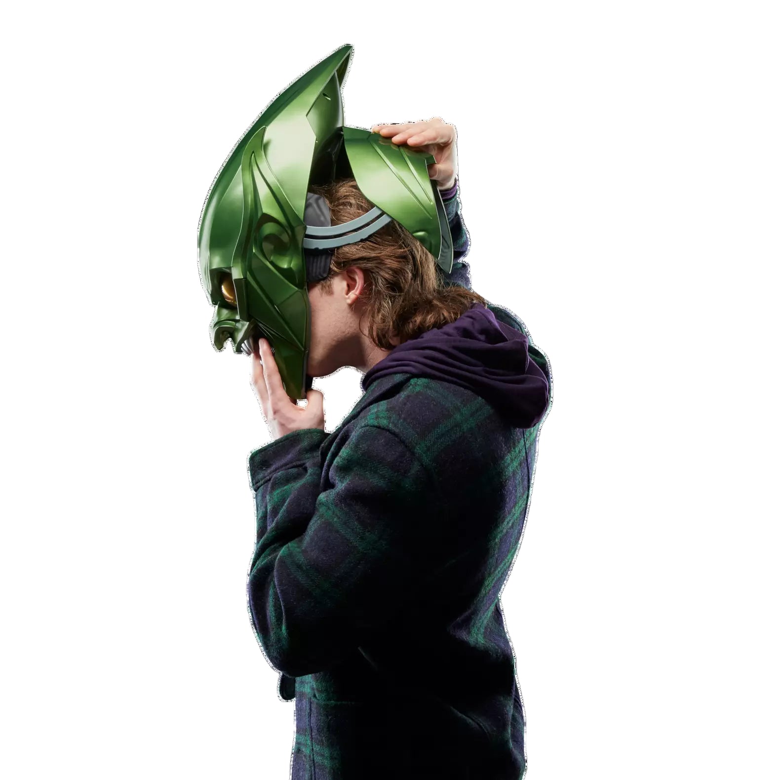 Marvel Legends Series Spider-Man: No Way Home Green Goblin Premium Roleplay Helmet - Ginga Toys
