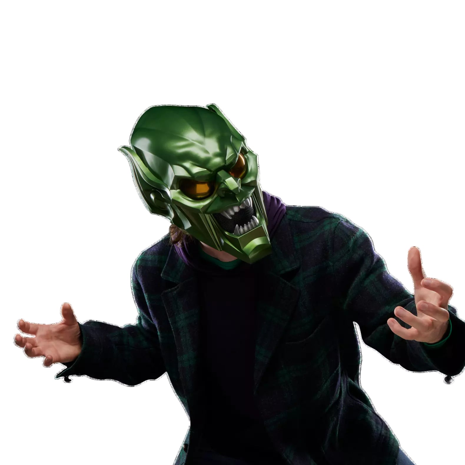 Marvel Legends Series Spider-Man: No Way Home Green Goblin Premium Roleplay Helmet - Ginga Toys