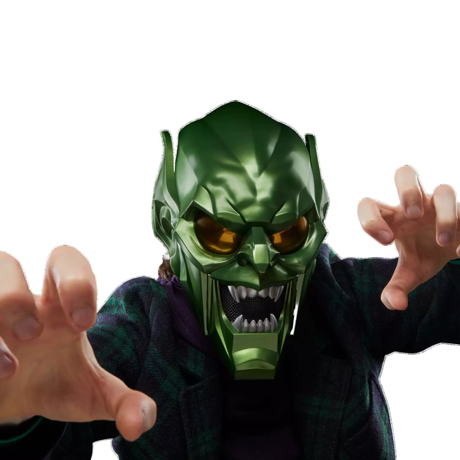 Marvel Legends Series Spider-Man: No Way Home Green Goblin Premium Roleplay Helmet - Ginga Toys