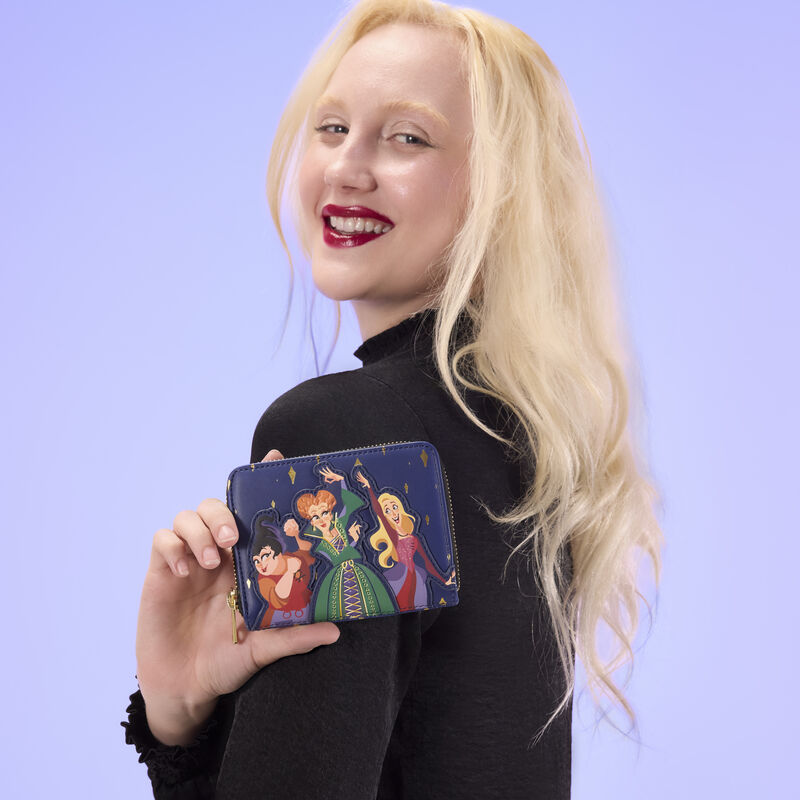 Loungefly Disney Hocus Pocus Sanderson Sisters Night Sky Zip Around Wallet - Ginga Toys