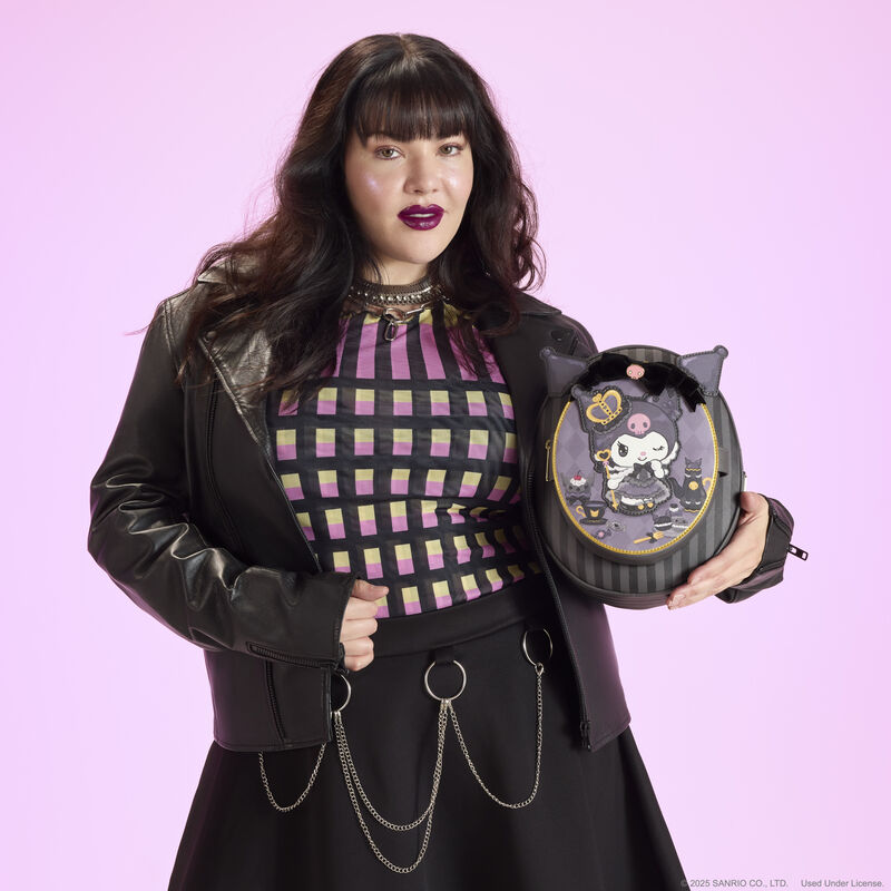 Loungefly Sanrio Kuromi 20th Anniversary Cameo Mini Backpack - Ginga Toys