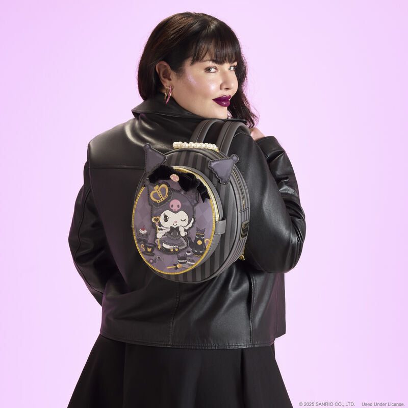 Loungefly Sanrio Kuromi 20th Anniversary Cameo Mini Backpack - Ginga Toys