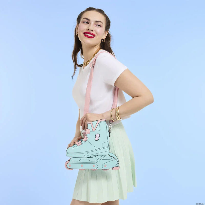 Loungefly Barbie Roller Skate Crossbody Bag in Pink