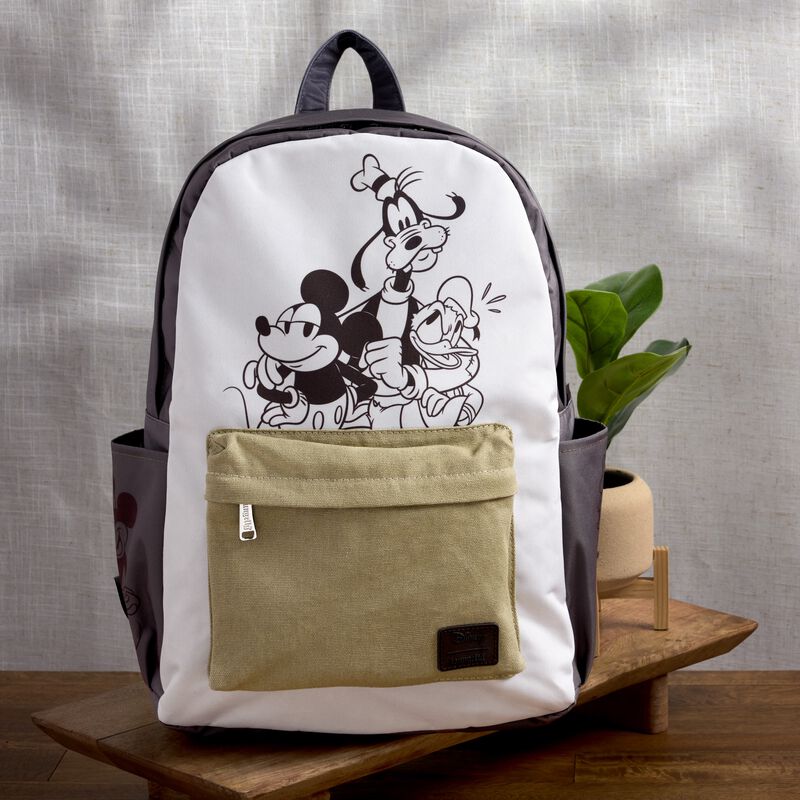 Loungefly Disney Mickey & Friends Canvas Nylon Full-Size Backpack - Ginga Toys