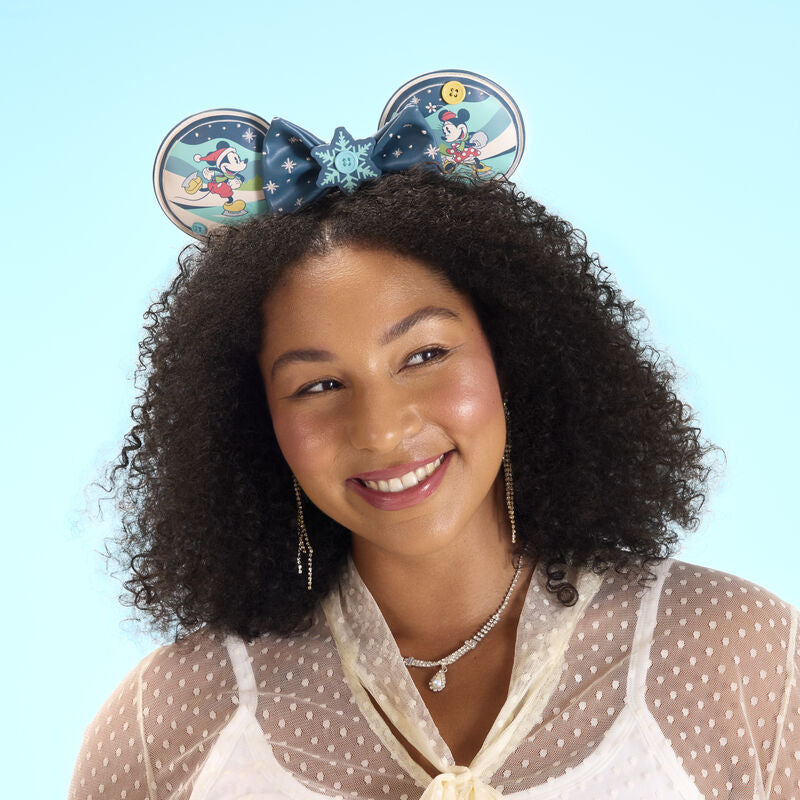 Loungefly Disney Mickey & Minnie Holiday Ear Headband - Ginga Toys