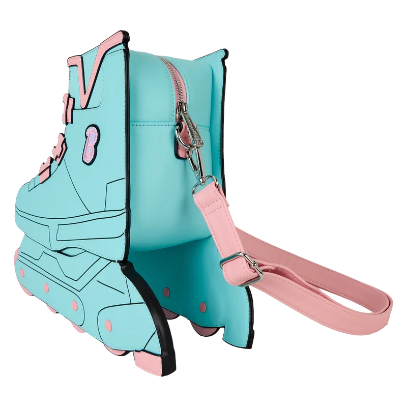 Loungefly Barbie Roller Skate Crossbody Bag in Pink
