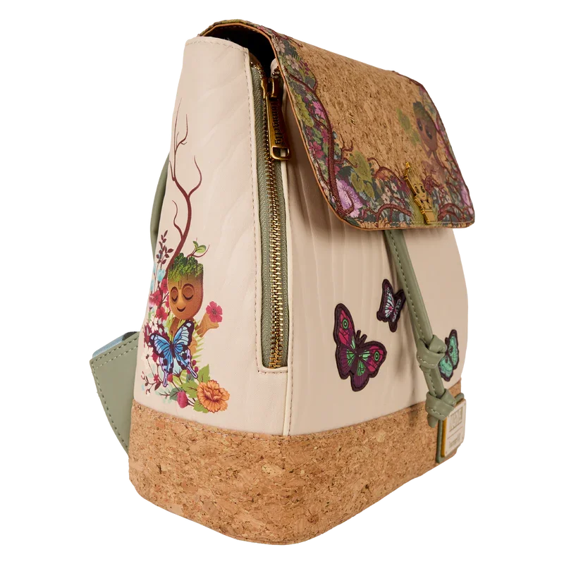 Loungefly Marvel Guardians of the Galaxy Floral Groot Drawstring Mini Backpack
