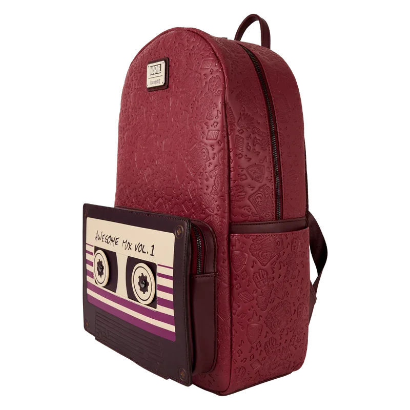 Loungefly Marvel Guardians of the Galaxy Groot Mixtape All-Over Print Full-Size Backpack