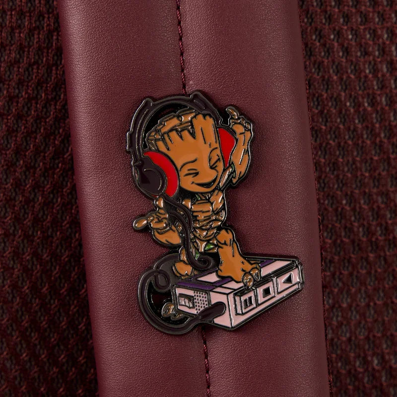 Loungefly Marvel Guardians of the Galaxy Groot Mixtape All-Over Print Full-Size Backpack