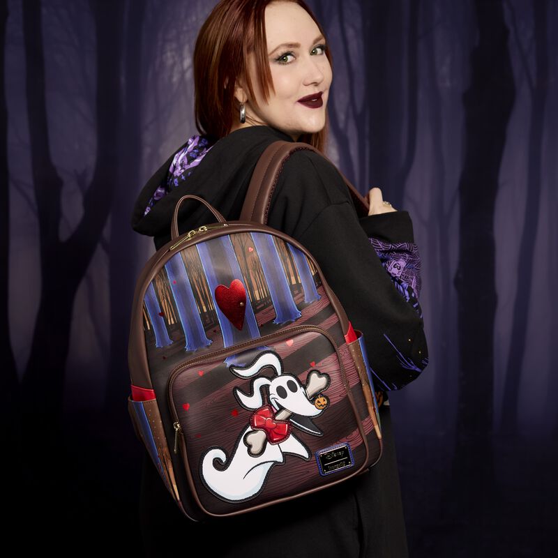 Loungefly Disney The Nightmare Before Christmas Zero Holiday Doors Full-Size Backpack - Ginga Toys