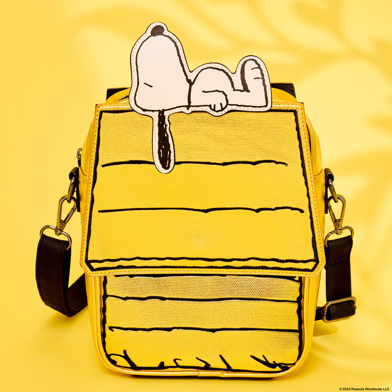 Loungefly Peanuts 75th Anniversary Snoopy Doghouse Crossbody Bag - Ginga Toys