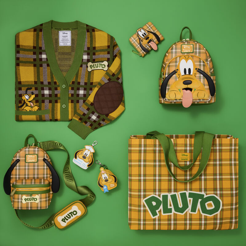 Loungefly Disney Pluto 95th Anniversary Plaid Mini Backpack - Ginga Toys