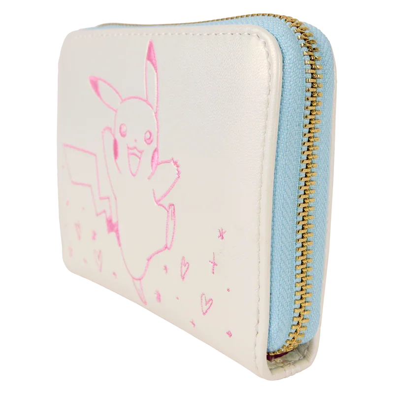 Loungefly Pokémon Iridescent Pikachu Zip Around Wallet