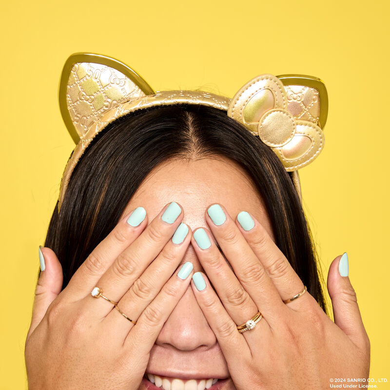Loungefly Sanrio Hello Kitty 50th Anniversary Metallic Gold Ear Headband - Ginga Toys