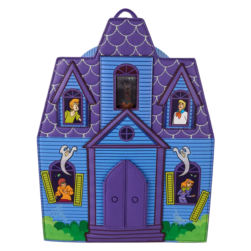 Loungefly Scooby-Doo Mystery Inc. Haunted Mansion Lenticular Mini Backpack