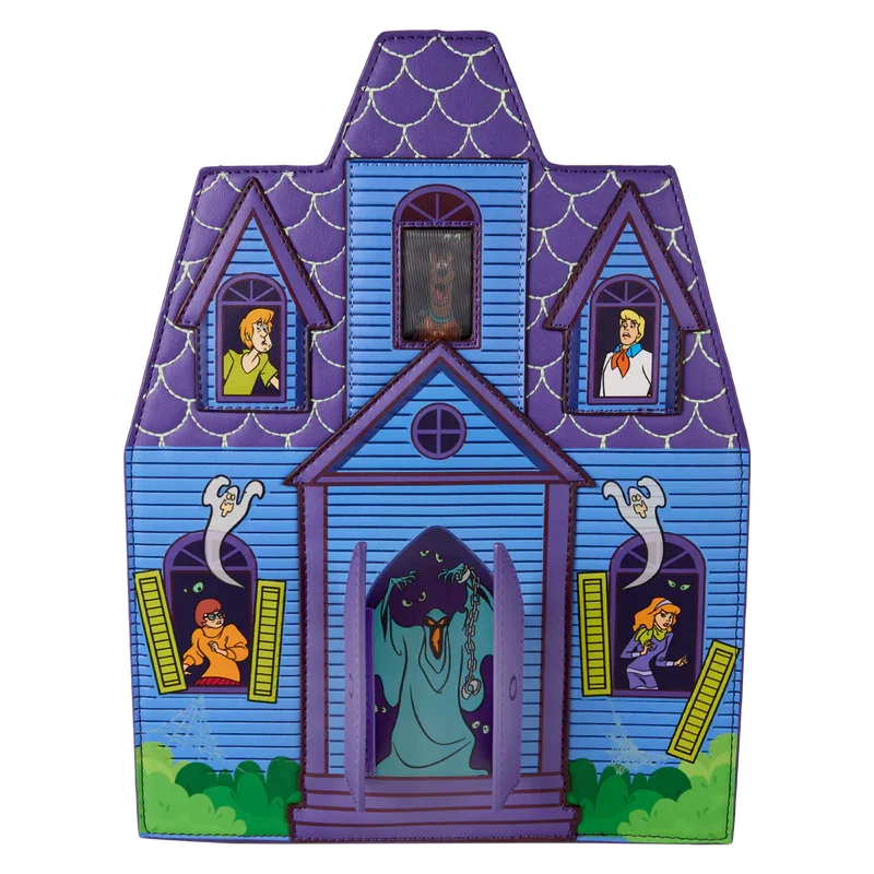 Loungefly Scooby-Doo Mystery Inc. Haunted Mansion Lenticular Mini Backpack