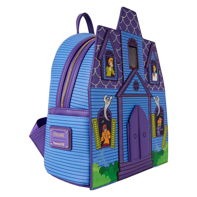 Loungefly Scooby-Doo Mystery Inc. Haunted Mansion Lenticular Mini Backpack