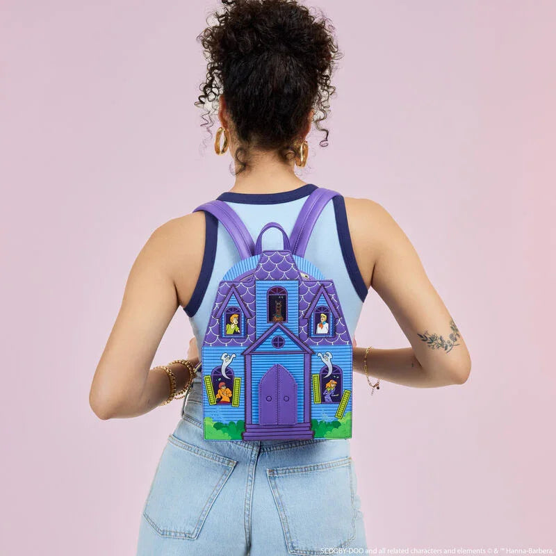 Loungefly Scooby-Doo Mystery Inc. Haunted Mansion Lenticular Mini Backpack