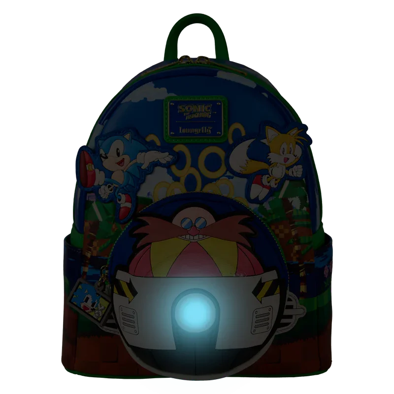 Loungefly Sonic The Hedgehog Light Up Mini Backpack