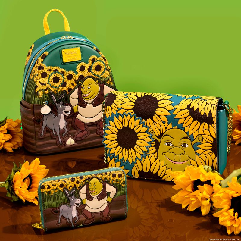 Loungefly Shrek & Donkey Sunflower Field Crossbody Bag - Ginga Toys