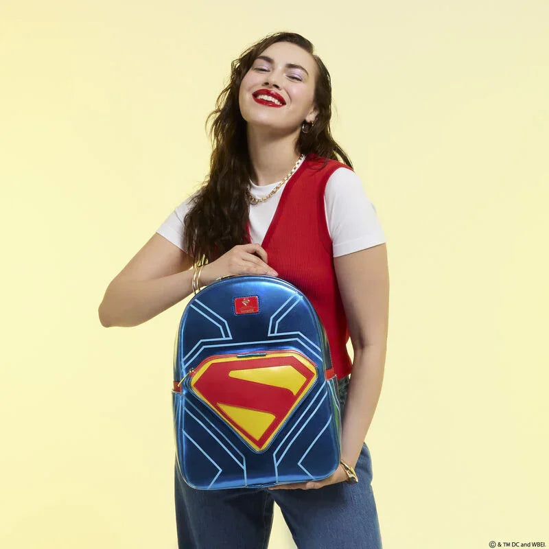 Loungefly DC Superman Light Up Glow Full-Size Backpack