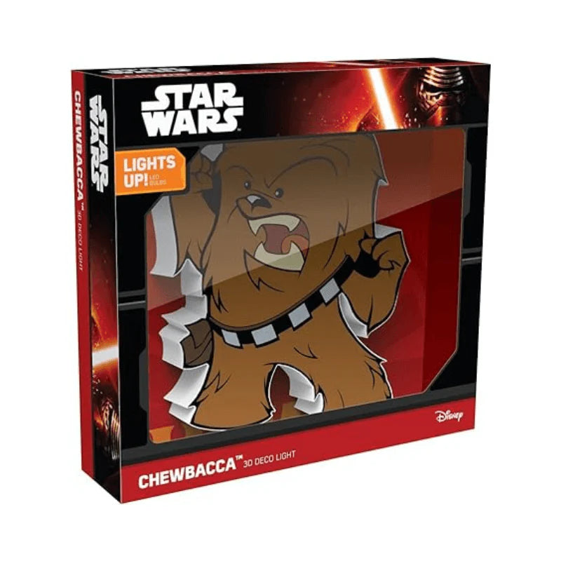 3D Light FX Star Wars Chewbacca 3D Deco Mini-Sized Sticker LED Wall Light - Ginga Toys