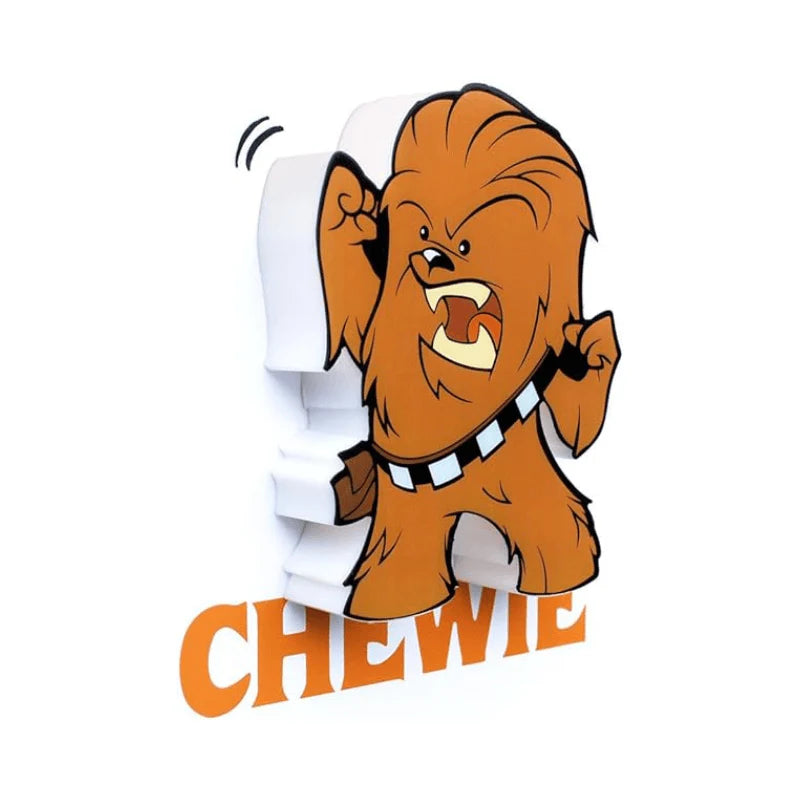 3D Light FX Star Wars Chewbacca 3D Deco Mini-Sized Sticker LED Wall Light - Ginga Toys