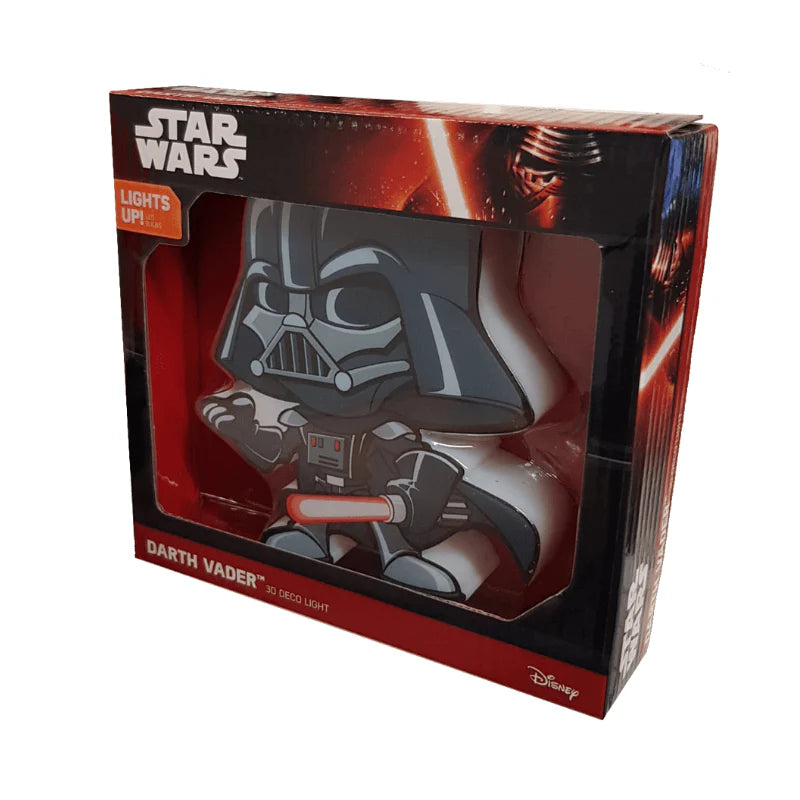 3D Light FX Star Wars Darth Vader 3D Deco Mini-Sized Sticker LED Wall Light - Ginga Toys
