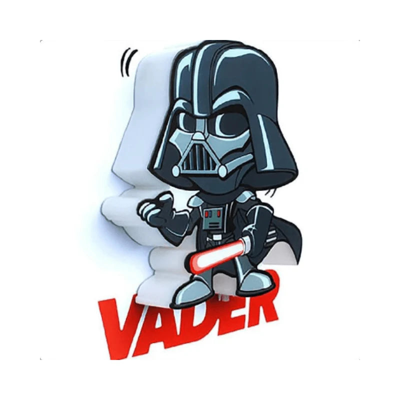 3D Light FX Star Wars Darth Vader 3D Deco Mini-Sized Sticker LED Wall Light - Ginga Toys