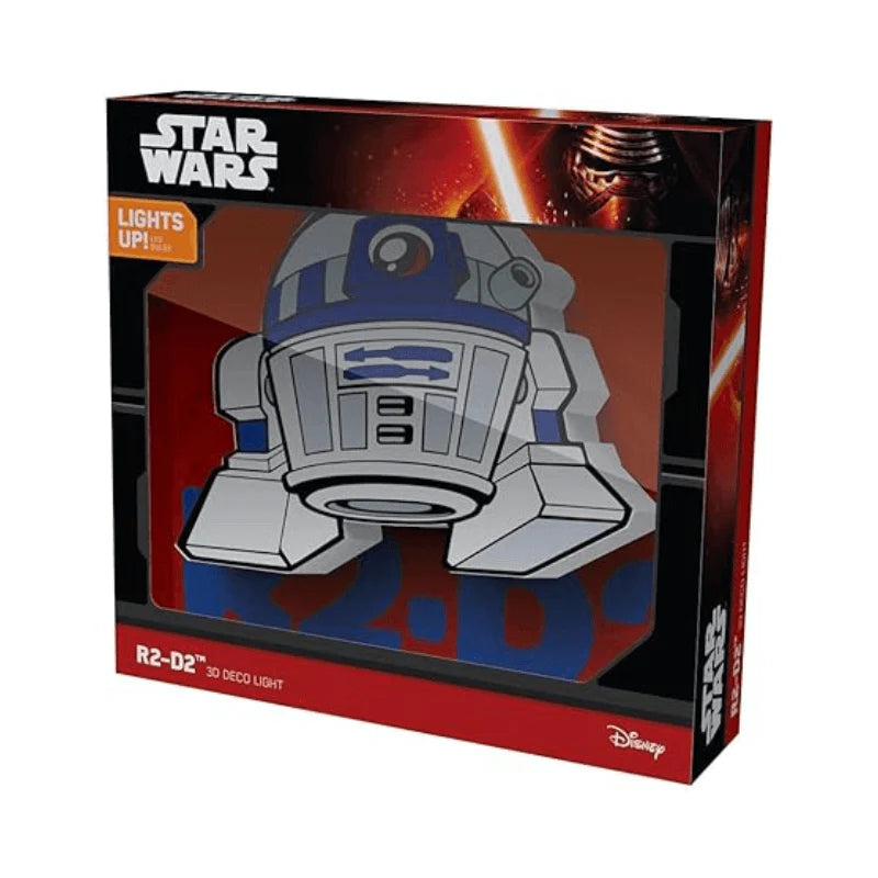 3D Light FX Star Wars R2-D2 3D Deco Mini-Sized Sticker LED Wall Light - Ginga Toys