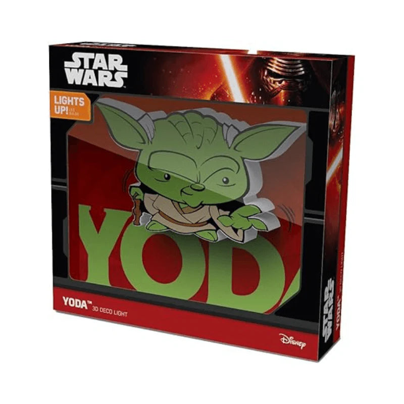 3D Light FX Star Wars Yoda 3D Deco Mini-Sized Sticker LED Wall Light