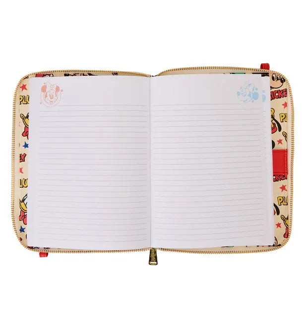 Loungefly Disney Classic Mickey Mouse and Friends Crossbody Journal - Ginga Toys