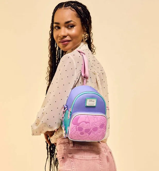 Loungefly Disney Daisy Duck And Minnie Mouse Mini Convertible Backpack - Ginga Toys