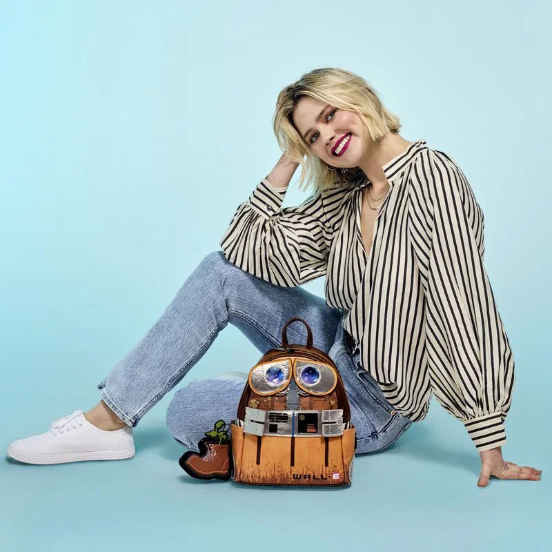Loungefly Disney-Pixar WALL-E Cosplay Lentincular Mini Backpack with Coin Bag