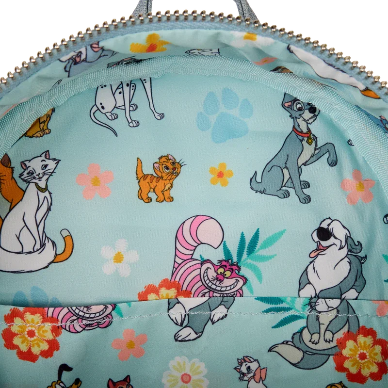 Loungefly Disney Dogs & Cats Faux Denim Mini Backpack