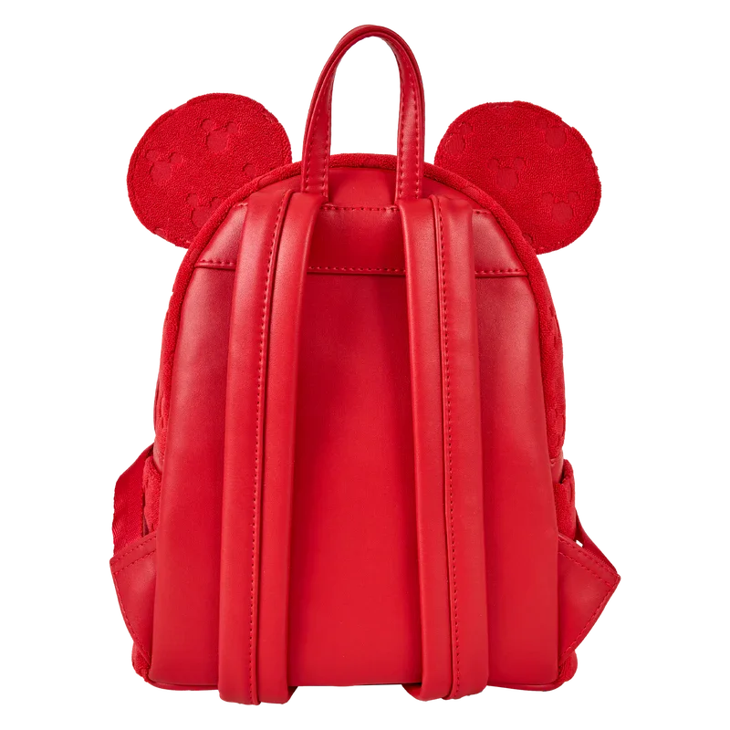 Loungefly Disney Mickey Mouse All-Over Print Terry Cloth Mini Backpack