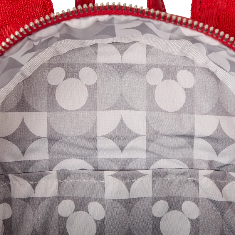 Loungefly Disney Mickey Mouse All-Over Print Terry Cloth Mini Backpack