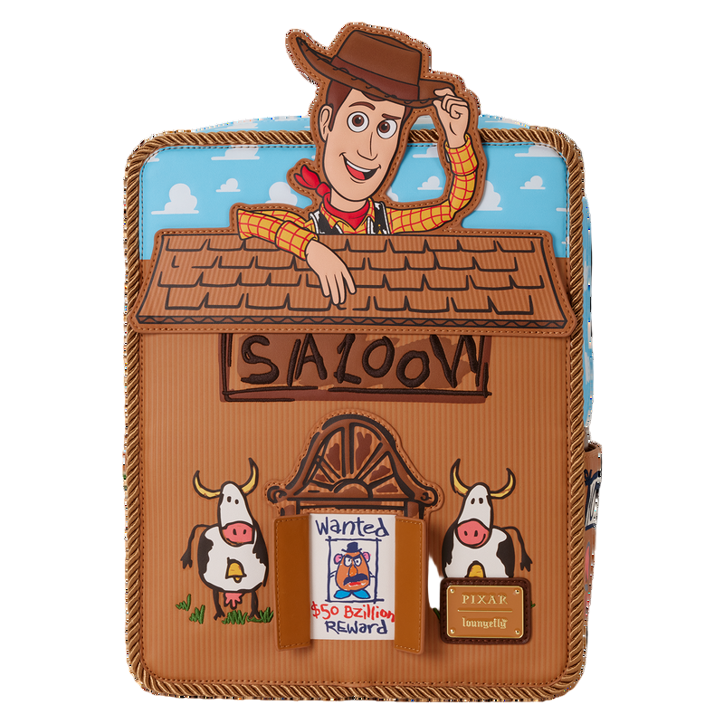 Loungefly Disney Pixar Toy Story 30th Anniversary Woody Saloon Mini Backpack - Ginga Toys