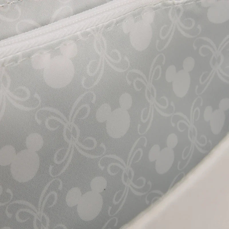 Loungefly Disney Minnie Mouse Iridescent Lace Wedding Crossbody Bag