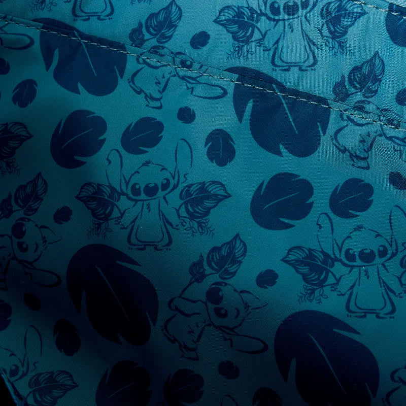 Loungefly Disney Stitch Embroidered Floral Convertible Backpack & Tote Crossbody Bag