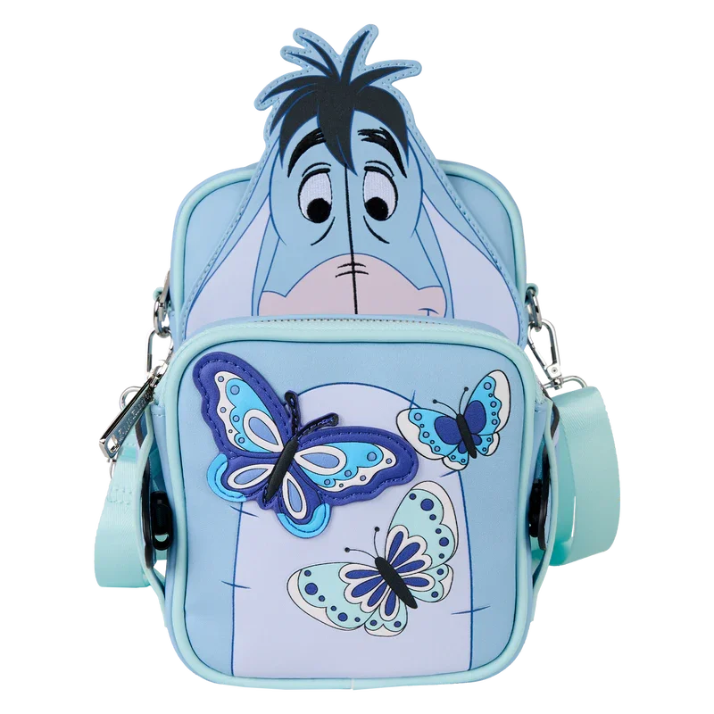 Loungefly Disney Winnie The Pooh Floral Eeyore Crossbuddies® Cosplay Crossbody Bag With Coin Bag