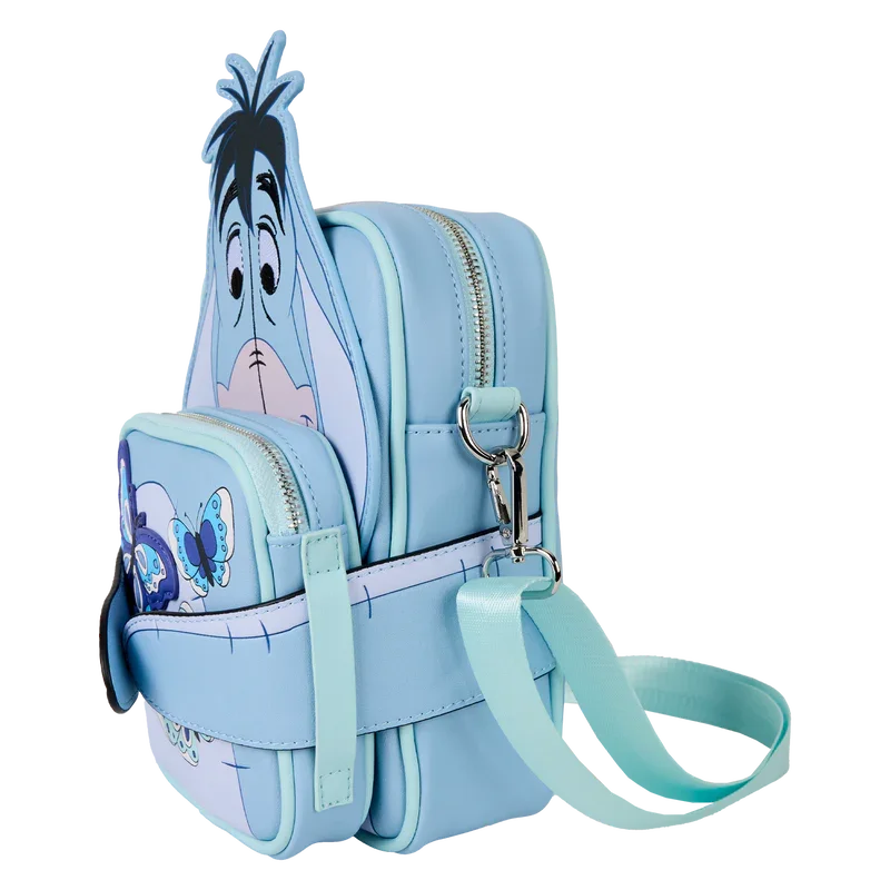 Loungefly Disney Winnie The Pooh Floral Eeyore Crossbuddies® Cosplay Crossbody Bag With Coin Bag