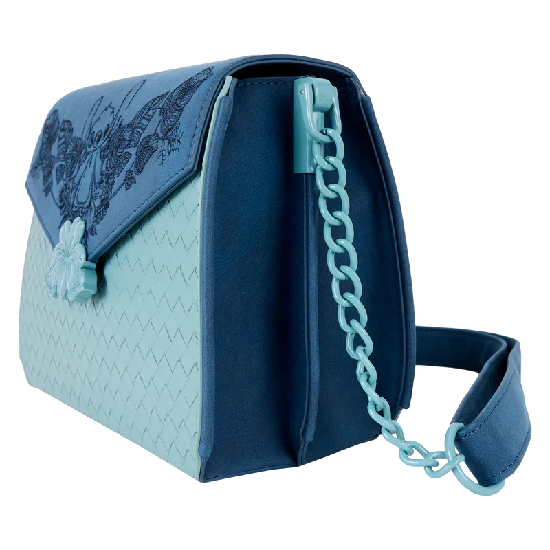 Loungefly Disney Stitch Embroidered Floral Crossbody Bag