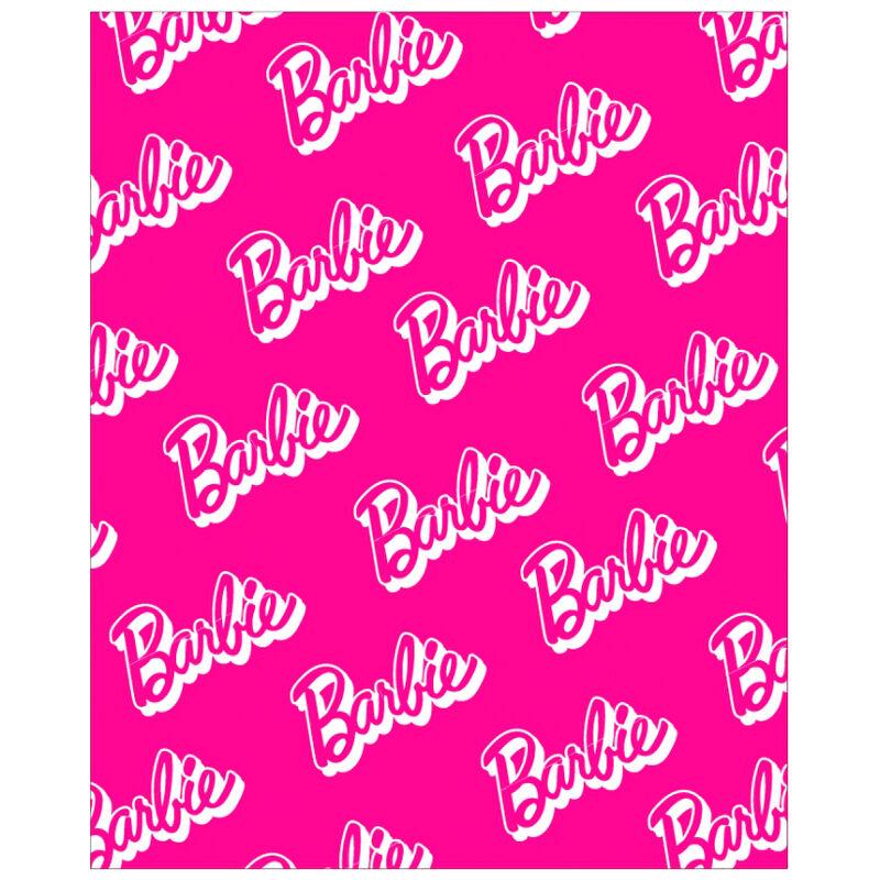Barbie coral Girls Pink Blanket 120x150cm - Mattel - Ginga Toys