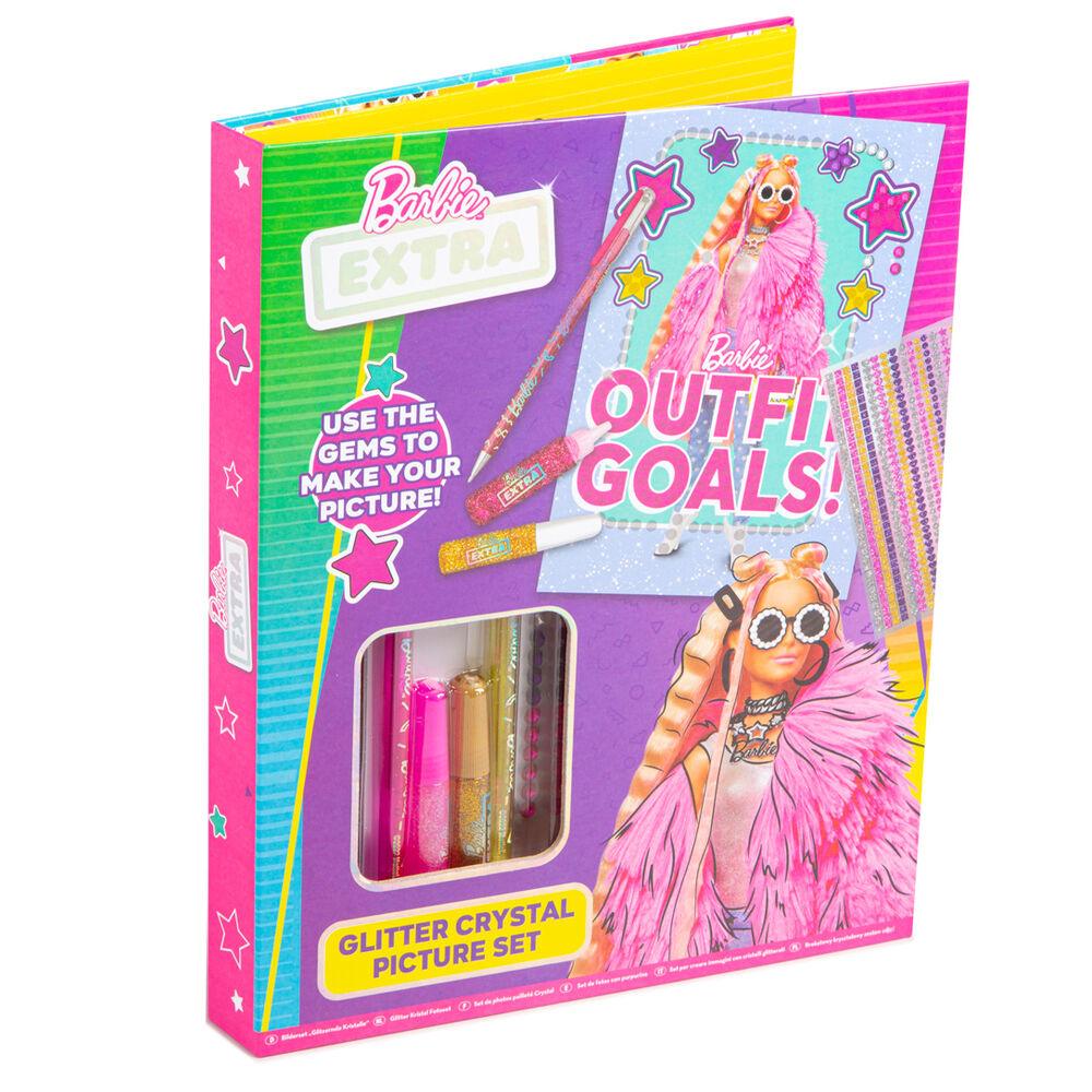 Barbie Extra Glitter Crystal Picture Set - Mattel - Ginga Toys