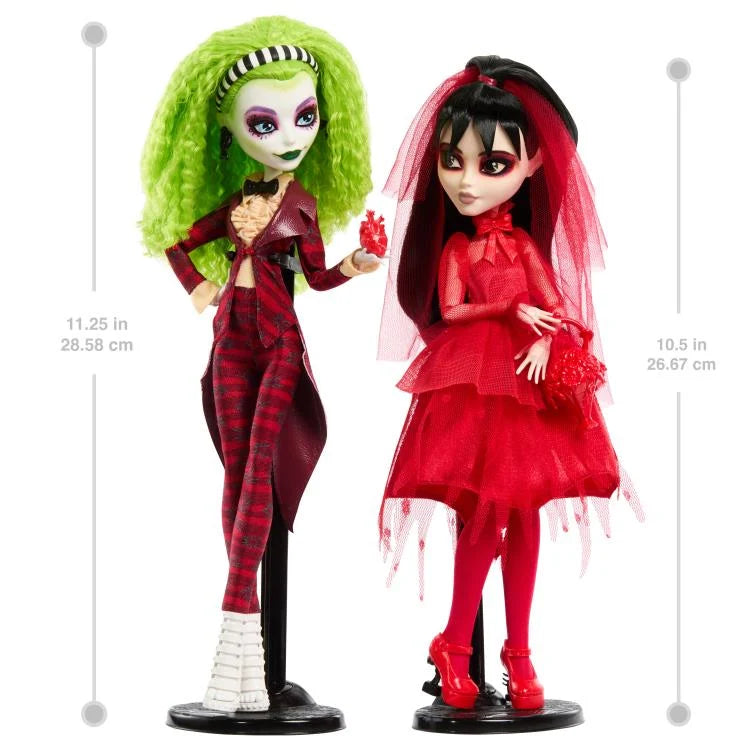 Monster High x Beetlejuice Beetlejuice Skullector Beetlejuice Wedding Exclusive Two-Pack Dolls Set - Ginga Toys