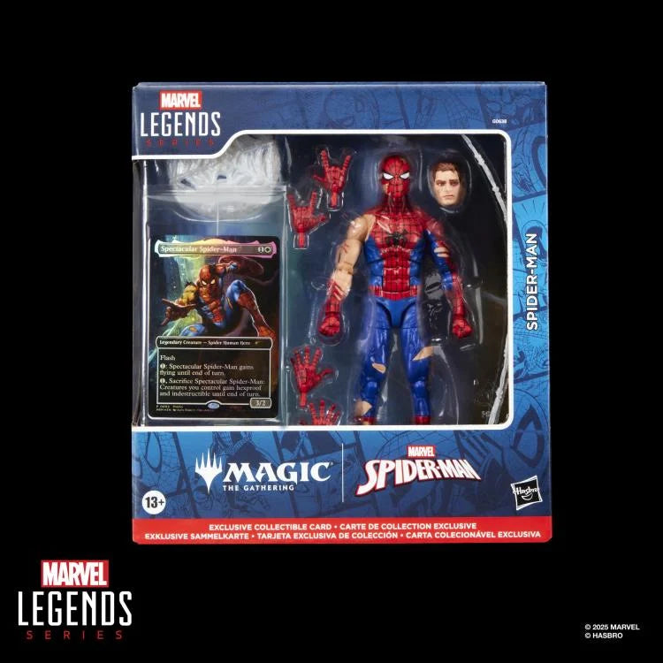 Marvel Legends Spider-Man Action Figure with Exclusive Magic: The Gathering Card - Ginga Toys