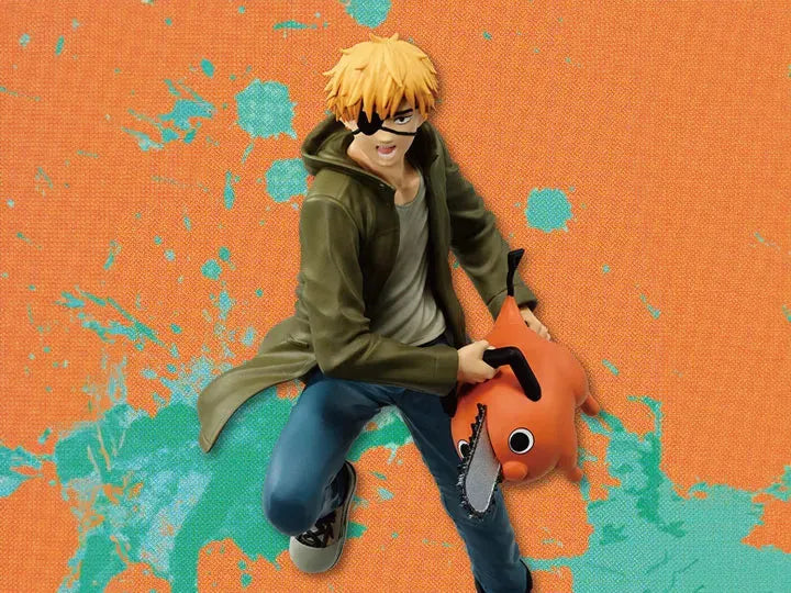Chainsaw Man Vibration Stars Denji & Pochita Figure - Ginga Toys