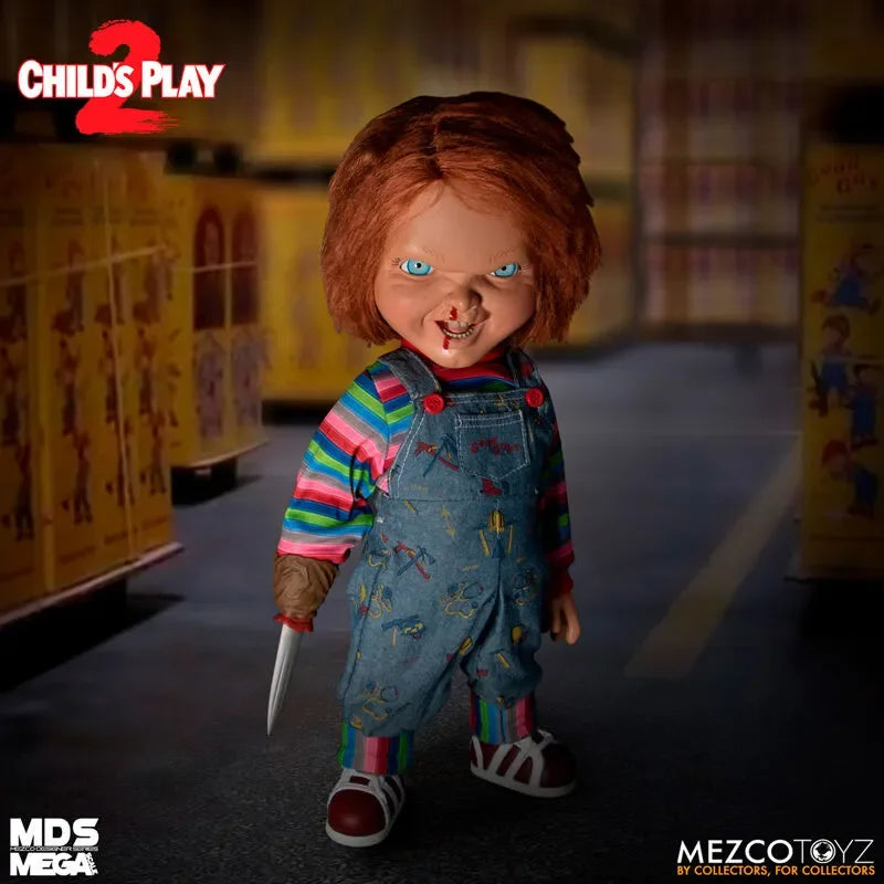 Child's Play 2 Mezco Designer Series Mega Scale Talking Chucky - Ginga Toys